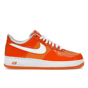 Nike �i�C�L �����Y �X�j�[�J�[ �yNike Air Force 1 Low '07 Orange White Patent�z �T�C�Y US_8(26.0cm) Orange/White