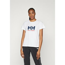 ヘリーハンセン レディース フィットネス スポーツ LOGO - Print T-shirt - white
