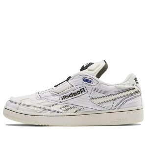 Reebok ���[�{�b�N �����Y �X�j�[�J�[ �yReebok Market x Club C 85 Pump 'Chalk Black' 100069832�z �T�C�Y US_8(26.0cm)