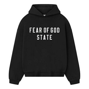 Fear of God Essentials �G�t�I�[�W�[�G�b�Z���V�����Y �����Y �X�j�[�J�[ �yFear of God Essentials Fleece 25FW Hood Sweatshirt 'Jet Black' 192SP256210F�z �T�C�Y US_M_2XL