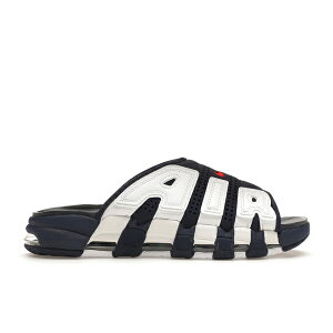 Nike �i�C�L �����Y �X�j�[�J�[ �yNike Air More Uptempo Slide Olympic�z �T�C�Y US_M_15 White/Midnight Navy-University Red