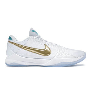 Nike �i�C�L �����Y �X�j�[�J�[ �yNike Kobe 5 Protro Undefeated What If White�z �T�C�Y US_12(30.0cm) White/Metallic Gold-Teal