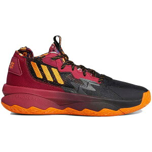 adidas �A�f�B�_�X �����Y �X�j�[�J�[ �yadidas Dame 8 Chinese New Year�z �T�C�Y US_8(26.0cm) Black/Maroon/Gold