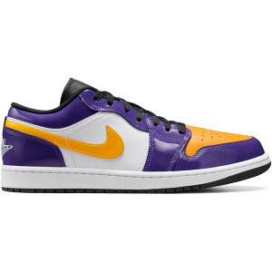 Jordan �W���[�_�� �����Y �X�j�[�J�[ �yJordan 1 Low SE Lakers�z �T�C�Y US_8.5(26.5cm) Court Purple/White/Black/University Gold