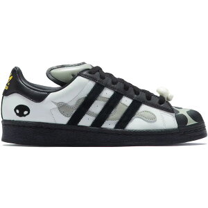 adidas �A�f�B�_�X �����Y �X�j�[�J�[ �yadidas Superstar 82 OFFGOD:TATE�z �T�C�Y US_M_4.5 White/Black/Grey