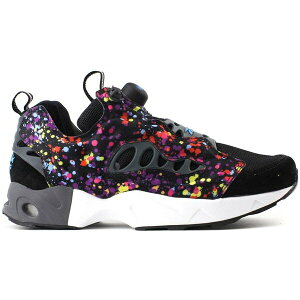 Reebok ���[�{�b�N �����Y �X�j�[�J�[ �yReebok Instapump Fury Road Stash Road Splatter�z �T�C�Y US_10(28.0cm) Black/White-Soft Black-Blue