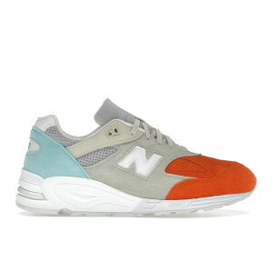 New Balance �j���[�o�����X �����Y �X�j�[�J�[ �yNew Balance 990v2 Kith Cyclades (without Socks)�z �T�C�Y US_10(28.0cm) Rust/Parchment
