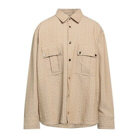 【送料無料】 バルマン メンズ シャツ トップス Shirts Beige