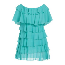 【送料無料】 バビロン レディース ワンピース トップス Mini dresses Turquoise