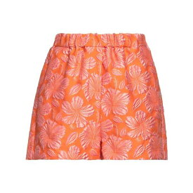 【送料無料】 エムエスジイエム レディース カジュアルパンツ ボトムス Shorts & Bermuda Shorts Orange