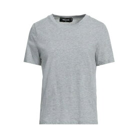 【送料無料】 ディースクエアード レディース Tシャツ トップス T-shirts Light grey