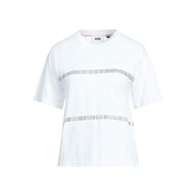 【送料無料】 ジーシーディーエス レディース Tシャツ トップス T-shirts White