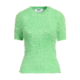 【送料無料】 エムエスジイエム レディース ニット&セーター アウター Sweaters Light green