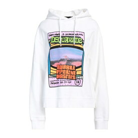 【送料無料】 ディースクエアード レディース パーカー・スウェットシャツ アウター Sweatshirts White