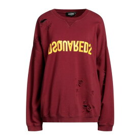 【送料無料】 ディースクエアード レディース パーカー・スウェットシャツ アウター Sweatshirts Burgundy