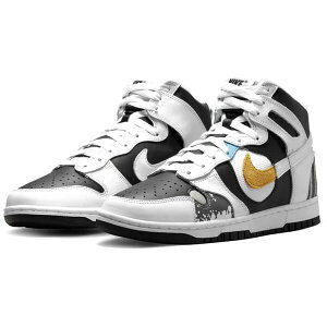 Nike �i�C�L ���f�B�[�X �X�j�[�J�[ �yNike Dunk High See Through White Black (Women's)�z �T�C�Y US_5.5(22.5cm) White/Black/Yellow