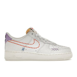 Nike �i�C�L ���f�B�[�X �X�j�[�J�[ �yNike Air Force 1 Low '07 SE Nike 101 (Women's)�z �T�C�Y US_W_12 White/Sail/Green Glow/Safety Orange