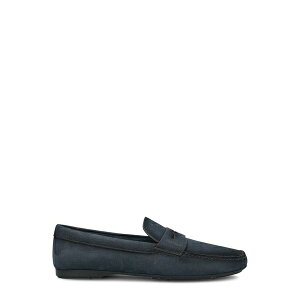 `[` Y Xb|E[t@[ V[Y Round-toe Slip-on Loafers Blue