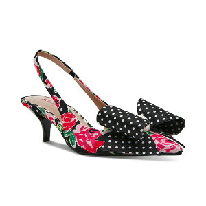 xbcBW\ fB[X pvX V[Y Women's Claira Embellished Bow Slingback Pumps Rose Polka Dot