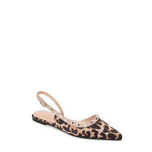�o�[�l�X ���f�B�[�X �T���_�� �V���[�Y OdinaPyramid Stud Flats Leopard