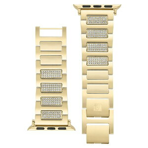 アンクライン レディース 腕時計 アクセサリー Women's Gold-Tone Alloy Metal with Premium Crystals Link Band designed for Apple Watch 42mm (Series 10) & 38/40/41mm Gold-Tone
