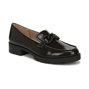CtXgCh fB[X Xb|E[t@[ V[Y Women's London 2 Chain Detail Lug Sole Loafers Dark Chocolate Faux Patent Leather