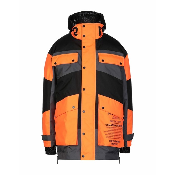 DSQUARED2 ディースクエアード ジャケット＆ブルゾン アウター メンズ Down jackets Orange