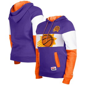 【送料無料】 ニューエラ レディース パーカー・スウェットシャツ アウター Phoenix Suns New Era Women's Raglan Pullover Hoodie Purple