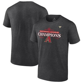ファナティクス メンズ Tシャツ トップス Arizona Diamondbacks Fanatics Branded 2023 National League Champions Locker Room T Shirt Heather Charcoal