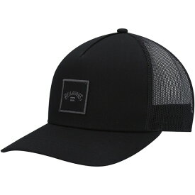 ビラボン メンズ 帽子 アクセサリー Billabong Stacked Logo Trucker Snapback Hat Black