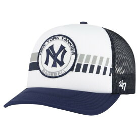 フォーティーセブン メンズ 帽子 アクセサリー New York Yankees '47 Cooperstown Collection Wax Pack Express Trucker Adjustable Hat White/Navy