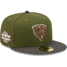 ニューエラ メンズ 帽子 アクセサリー Chicago Bears New Era Super Bowl XX 59FIFTY Fitted Hat Olive/Graphite