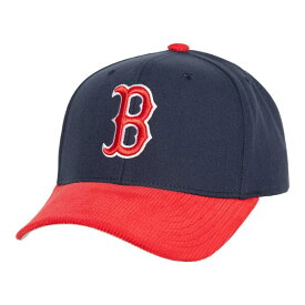 ミッチェル&ネス メンズ 帽子 アクセサリー Boston Red Sox Mitchell & Ness Corduroy Pro Snapback Hat Navy