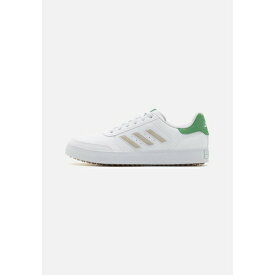 アディダス メンズ バスケットボール スポーツ RETROCROSS 24 SPIKELESS - Golf shoes - cloud white/preloved green