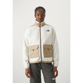 ノースフェイス レディース テニス スポーツ ROYAL ARCH JACKET - Fleece jacket - white dune/kelp tan