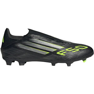 adidas �A�f�B�_�X �����Y �X�j�[�J�[ �yadidas F50 League Laceless FG/MG Electric Stealth Pack�z �T�C�Y US_9(27.0cm) Core Black/Iron Metallic/Lucid Lemon