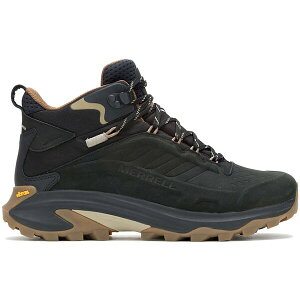 Merrell ������ �����Y �X�j�[�J�[ �yMerrell Moab Speed 2 Leather Mid Waterproof Black�z �T�C�Y US_7(25.0cm) Black