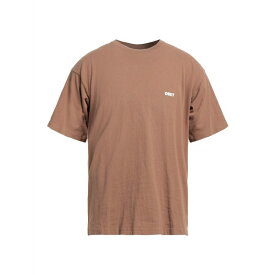 オベイ メンズ Tシャツ トップス T-shirts Light brown