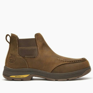 W[Wu[c Y u[c V[Y Athens SuperLyte Waterproof Work Chelsea Boot Brown