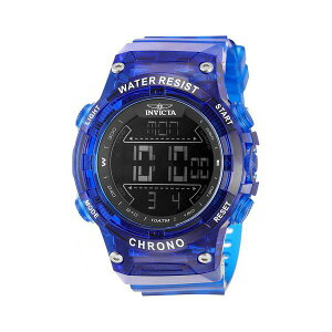 CrN^ Y rv ANZT[ Men's 49048 Invicta Racing Digital GMT/Alarm Black Dial Watch Blue
