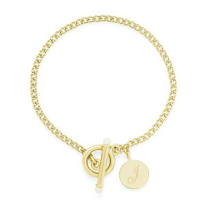 ubN Ah [N fB[X uXbgEoOEANbg ANZT[ Stella Imitation Pearl Initial Toggle Bracelet Gold J