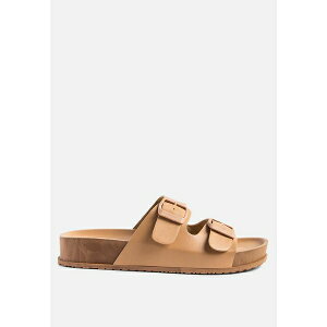 ロンンドンラグ レディース サンダル シューズ Womens Minata Platform Buckled Slide Sandals Light beige