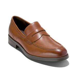 R[n[ Y Xb|E[t@[ V[Y Men's Newmark Grand Penny Round Toe Loafers British Tan