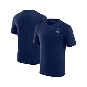�t�@�i�e�B�N�X �V�O�l�`���[ �����Y T�V���c �g�b�v�X Men's Navy Milwaukee Brewers Modal Short Sleeve T-shirt Navy
