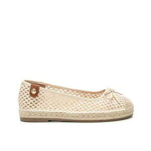キシタイ レディース サンダル シューズ Refresh Comfort By Women's Braided Platform Ballerinas Beige