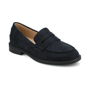 W[j[RNV fB[X Xb|E[t@[ V[Y Women's Brooks Block Heel Comfort Penny Loafers Navy