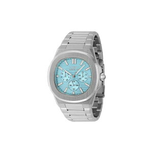 CrN^ Y rv ANZT[ Men's 48328 Speedway Quartz 3 Hand Light Blue Dial Watch Silver