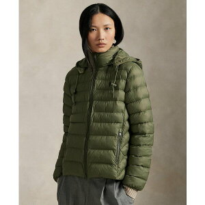 t[ fB[X WPbgu] AE^[ Women's Water-Resistant Packable Hooded Jacket Cruise Olive