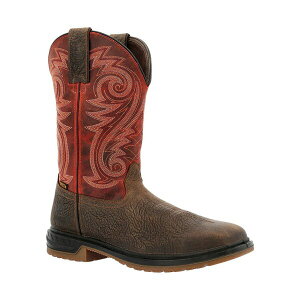 ���b�L�[ �����Y �u�[�c �V���[�Y Men's Worksmart 11 Composite Toe Waterproof Western Boot Dark brown