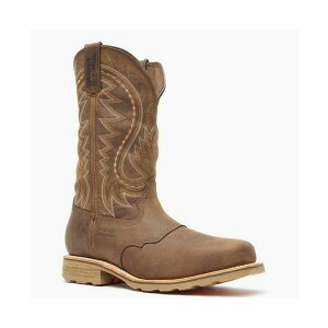 fDS Y u[c V[Y Men's Maverick Pro Steel Toe Waterproof Western Work Boot Rugged tan